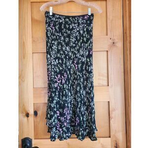 Vintage 90s JM Collection Floral Cottagecore Girly‎ Festival Fairy Midi Skirt 4